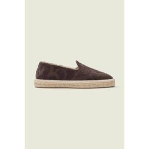 NEW OAS unisex blossom terry espadrilles in brown